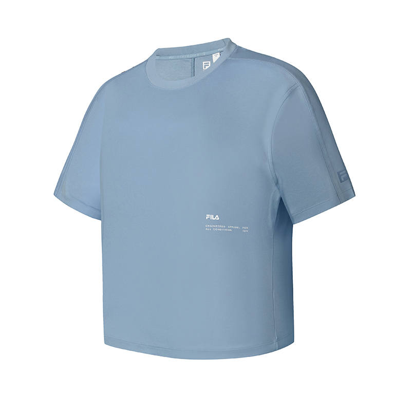 FILA Explorer T Shirt Women's Dusty Whale Blue