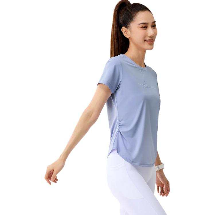 361° T Shirts Women's Sophie Purple Crew Neck Thin Straight Fit