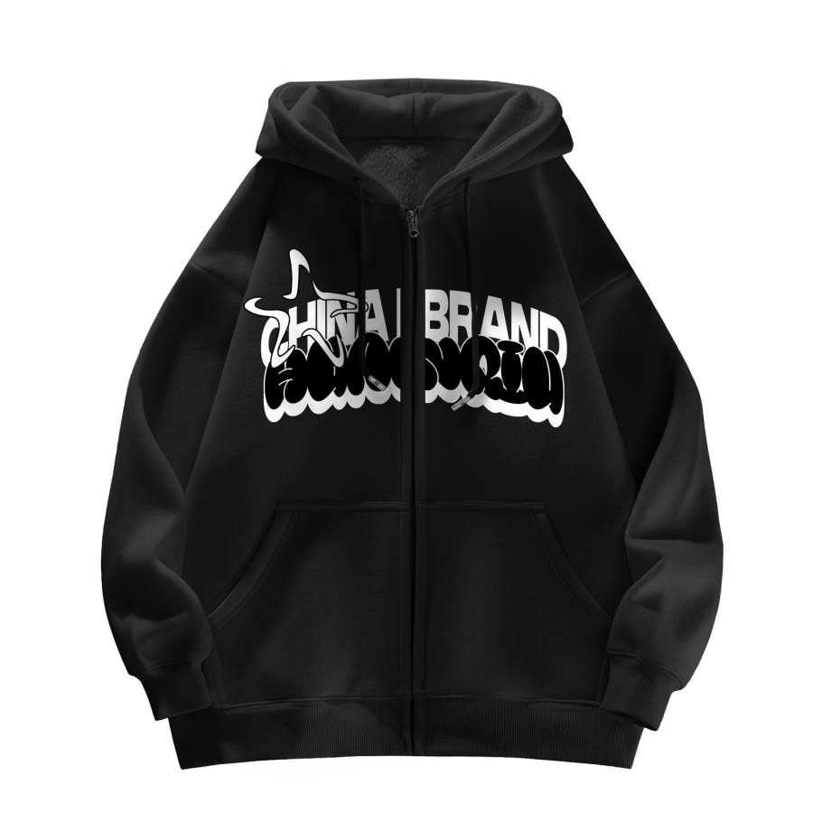 HUANQIU Sweatshirts Unisex Hooded Non Detachable Moderate