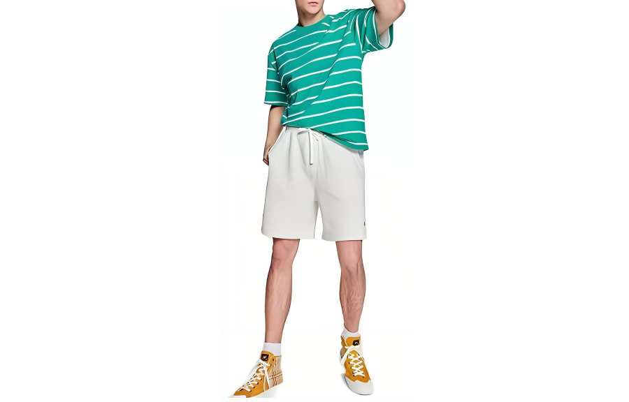 Lee Lee Casual Shorts Unisex White Moderate