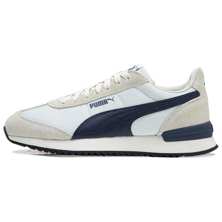 PUMA R78 Nylon Abrasion Resistant Low top Casual Shoes Unisex White Blue