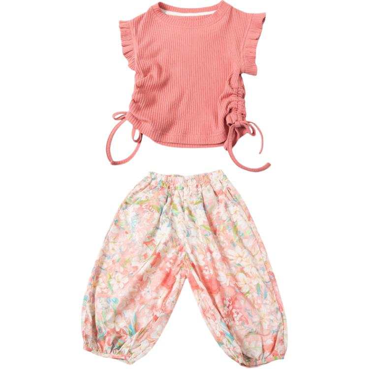 PROTECTCAMEL PROTECTCAMEL Pre School Two Piece Skirt Sets Crew Neck Thin Short
