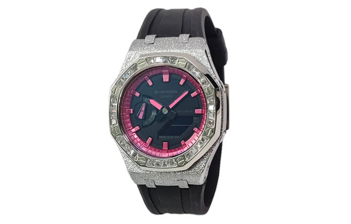 CASIO CASIO Custom Collection GA2100 Collection Quartz Movement Fluoroelastomer Strap Watch Men's Watches