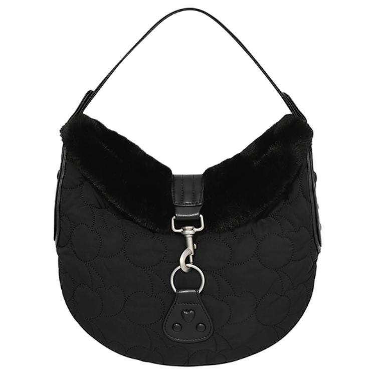 Kirsh Nylon Shoulder Bag Women's Black