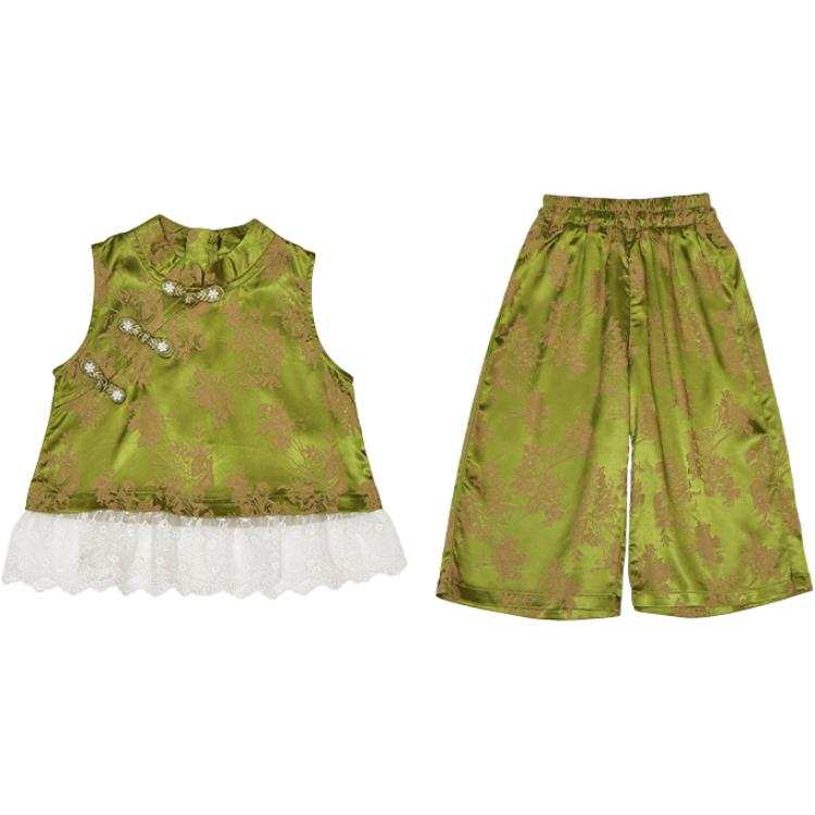 PROTECTCAMEL PROTECTCAMEL Pre School Two Piece Skirt Sets Stand Collar Moderate Short