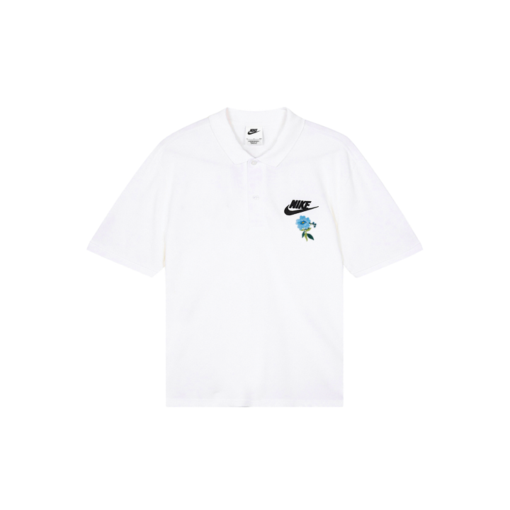 Nike Nike Polo Shirts Men's White Polo Collar Moderate Straight Fit