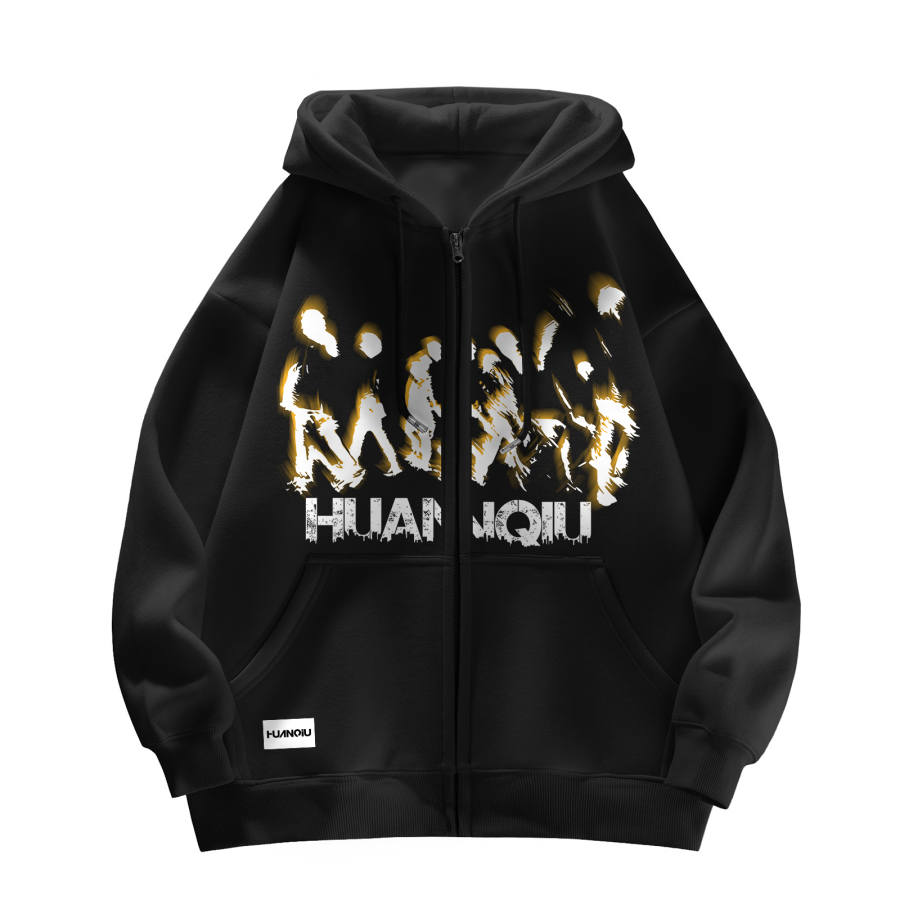 HUANQIU Sweatshirts Unisex Hooded Moderate Heavyweight