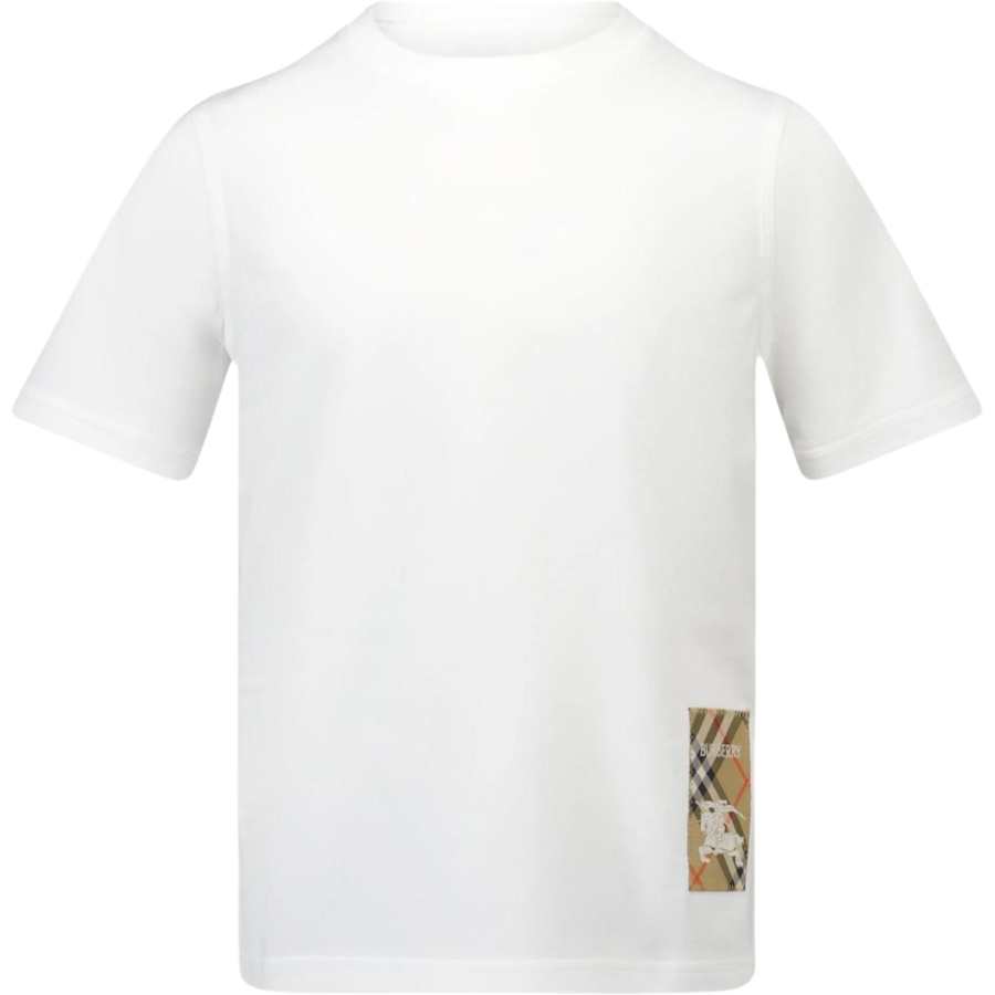 Burberry Kids T Shirts Crew Neck Moderate