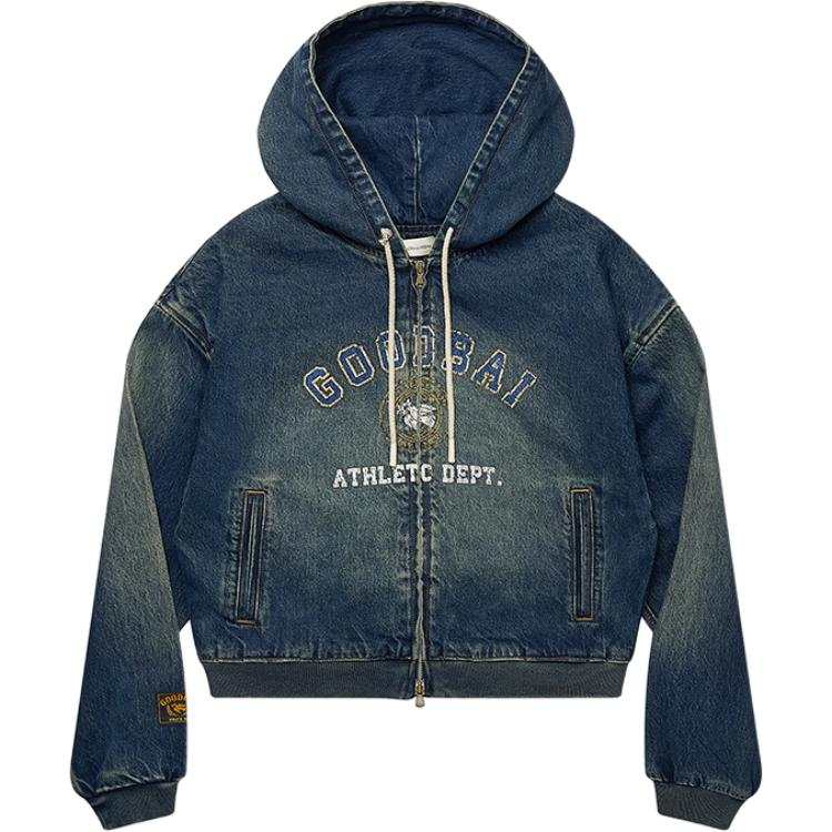 GOOD BAI Denim Jackets Unisex Denim Blue Hooded Moderate Other