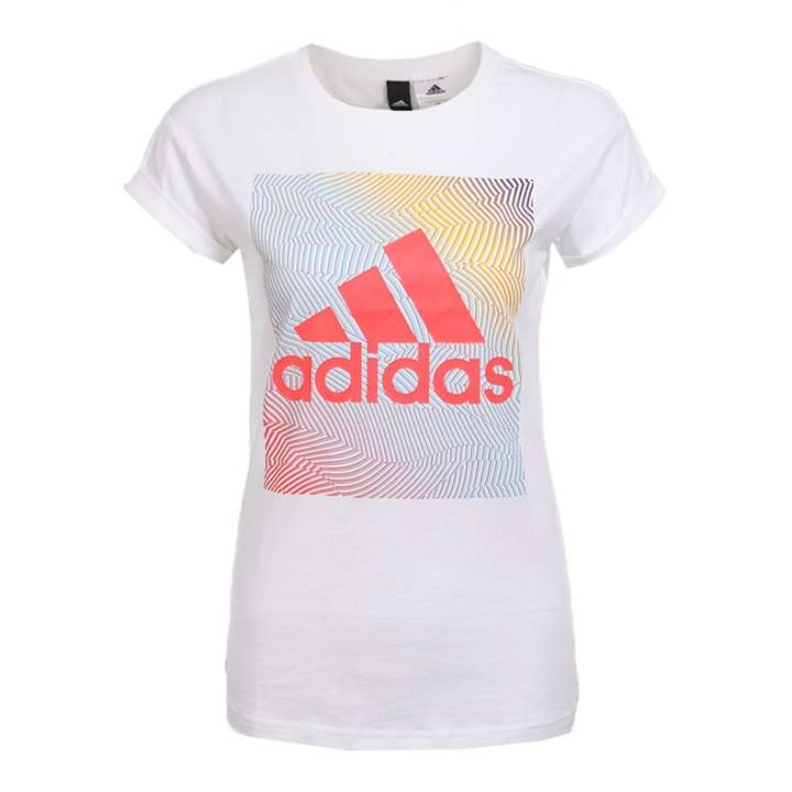 Adidas Adidas T Shirts Women's White Crew Neck Moderate