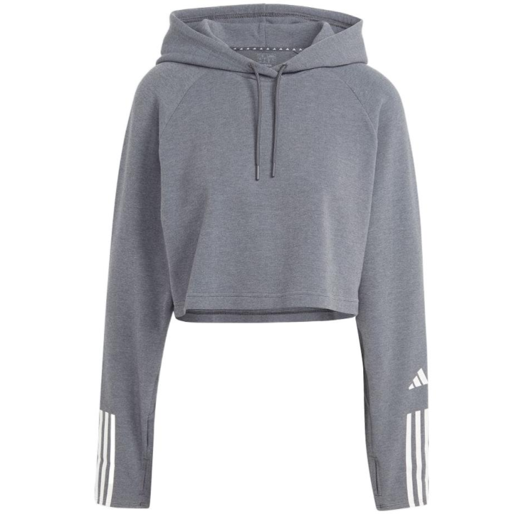 Adidas Adidas Sweatshirts Women's Gray Hooded Moderate Regular