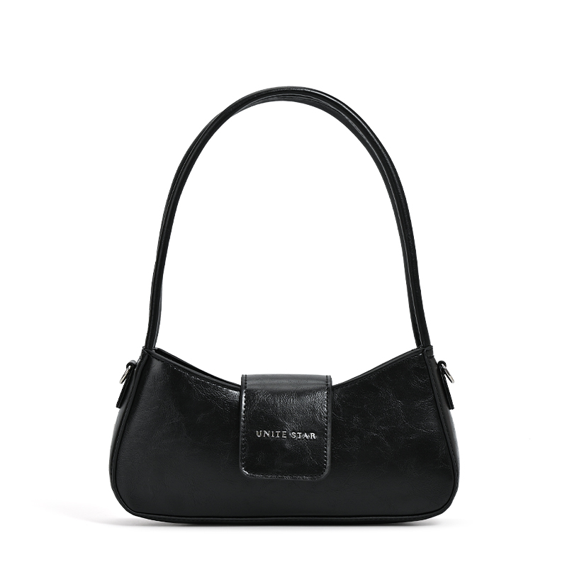 UNITE STAR Pu Handbag, Shoulder Bag Medium Women's Black/White