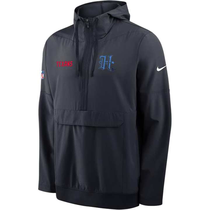 Nike Nike Houston Texans Alt Option Route Anorak Men's Nike Nfl 1/2-Zip Hooded Jacket