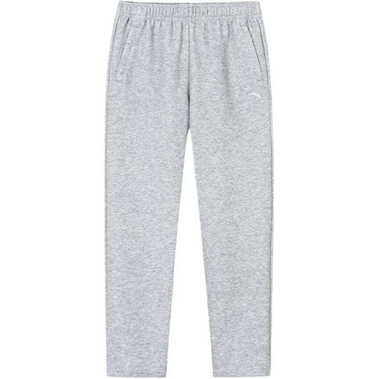 ANTA Knitted Sweatpants Men's Gray Heather Gray Moderate Straight Fit Pants