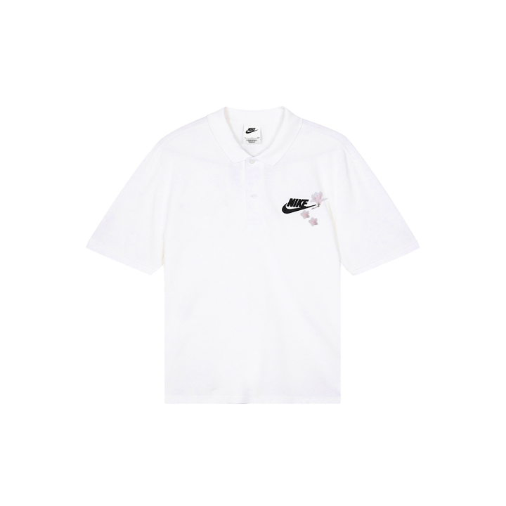 Nike Nike Polo Shirts Men's White Polo Collar Moderate Straight Fit