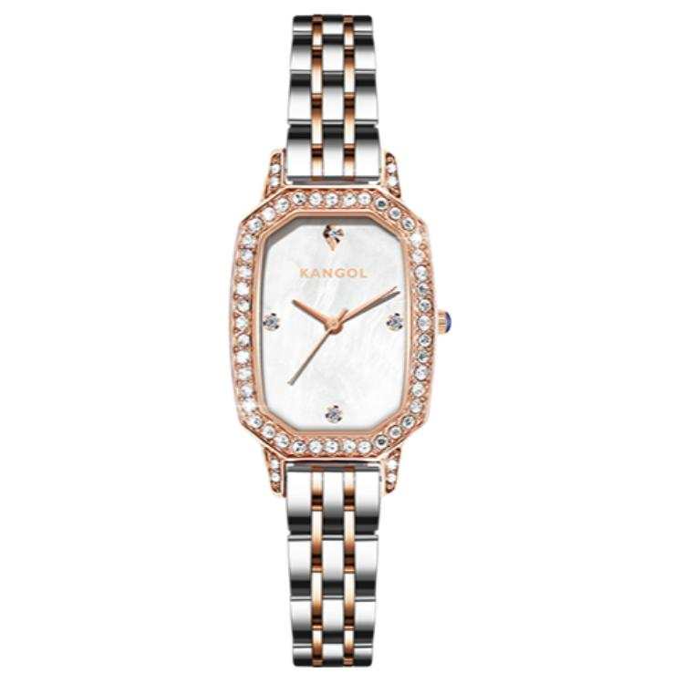 KANGOL Small Block Baby's Breath Quartz Movement Metal Strap Watch Women's Watch