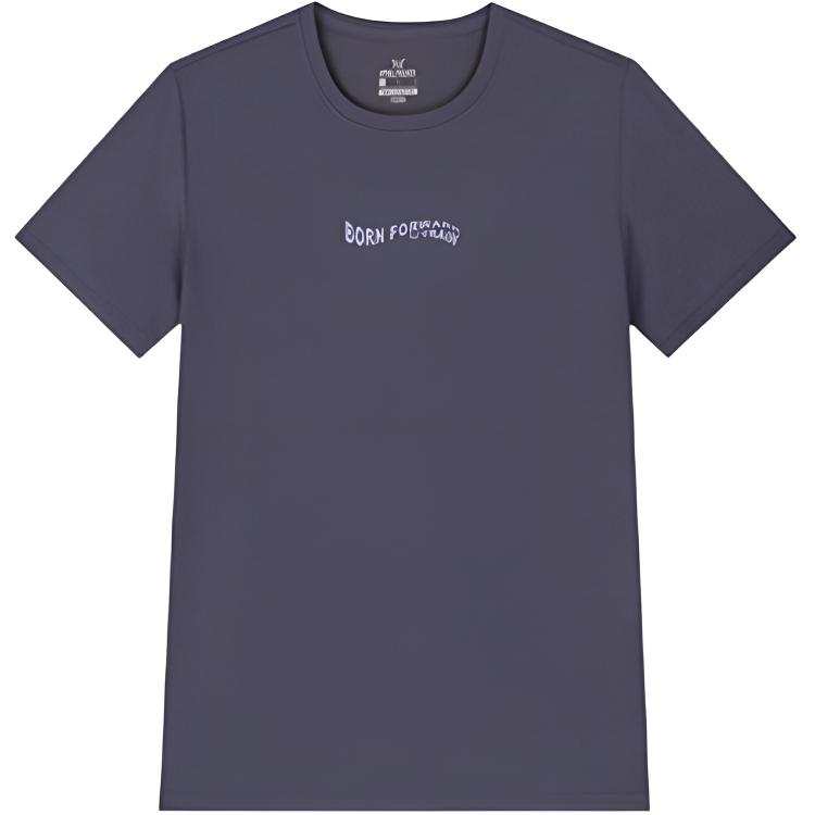 361° T Shirts Women's Dull Purple Gray Crew Neck Thin Straight Fit