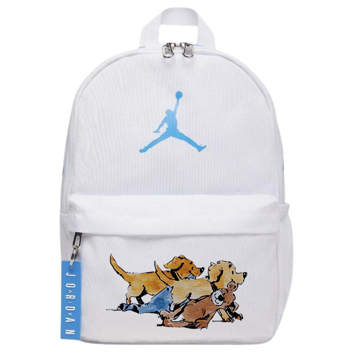 Jordan Jordan Polyester Backpack Regular Unisex Blue & White