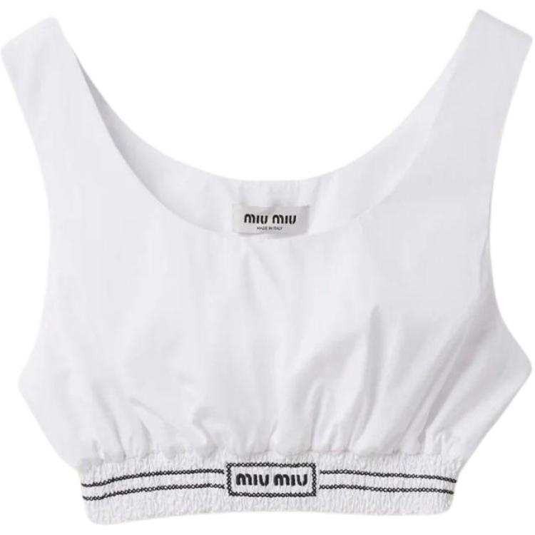 MIU MIU Tank Tops Women's White