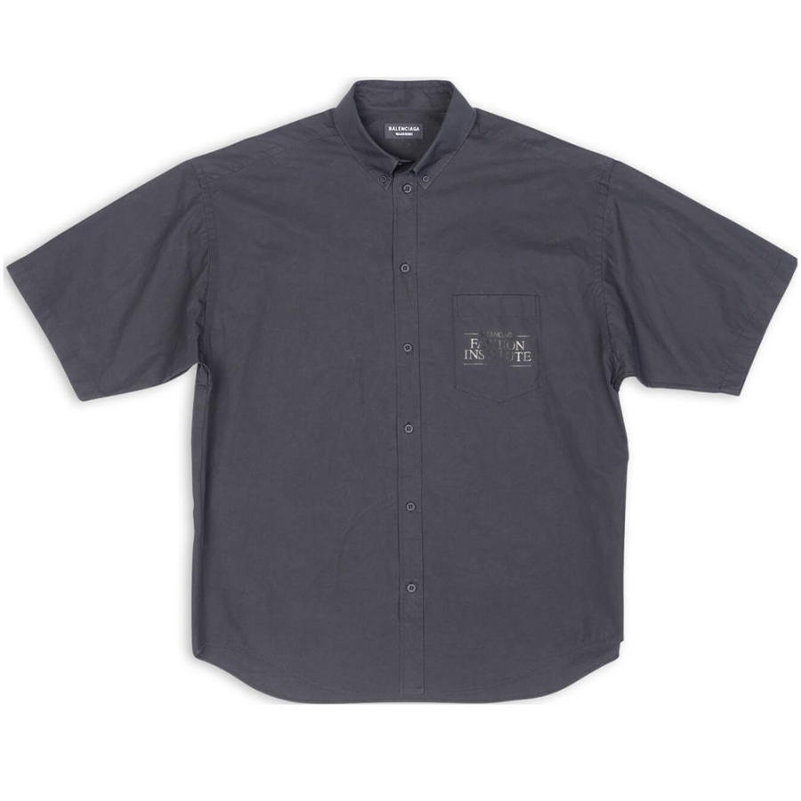 Balenciaga SS22 Shirt Regular Fit Men's Dark Gray