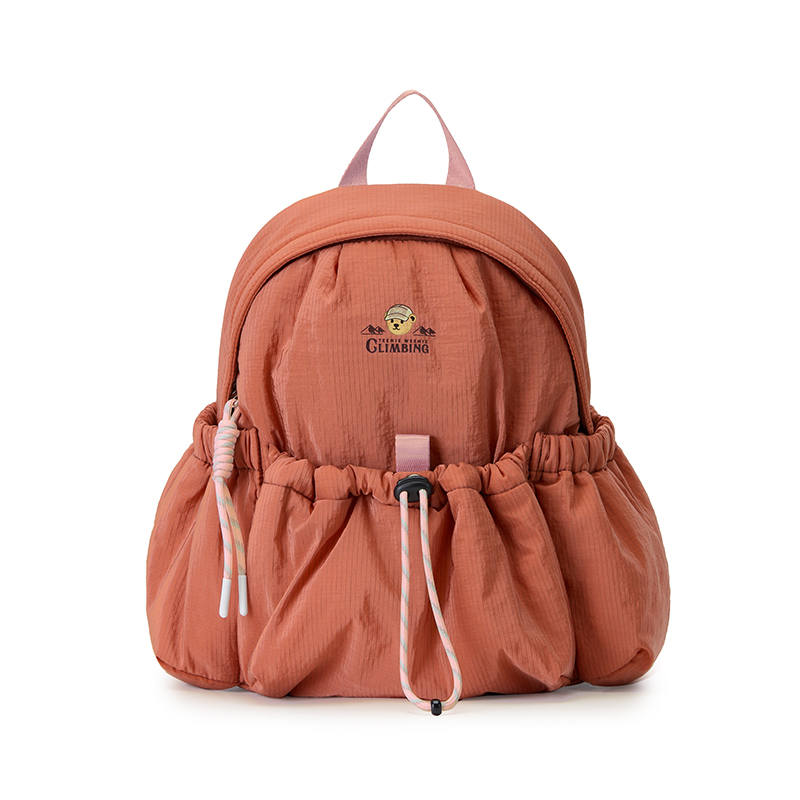 Teenie Weenie Fabric Backpack Women's Maple Leaf Orange/Sprout Green/Light Gray Purple