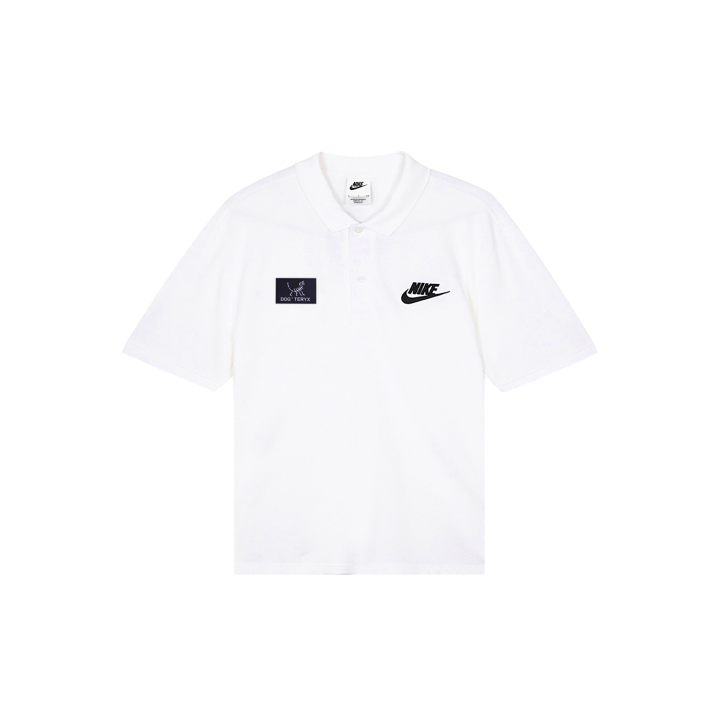 Nike Nike Polo Shirts Men's White Polo Collar Moderate Straight Fit