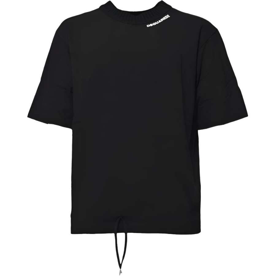 DSQUARED 2 Dsquared2 Wash Loose Fit Drawstring Hem T Shirt