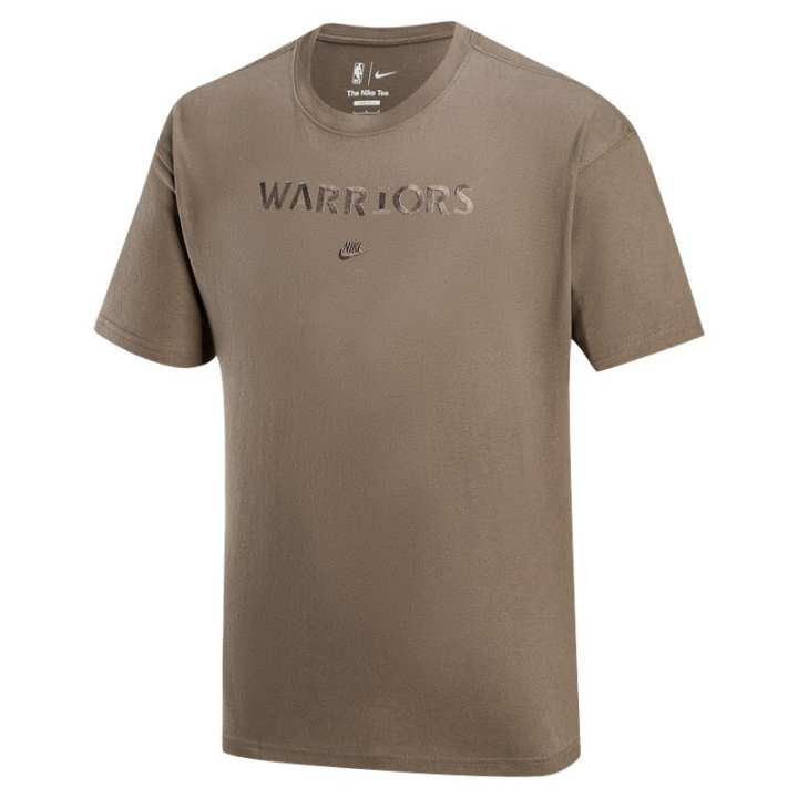 Nike Nike Drop Shoulder Sleeve T Shirt Men's Olive Gray
