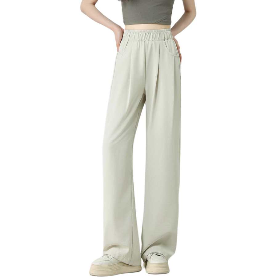 BALENO Narrow Wide Leg Yamamoto Pants Thin High Waist Flowing Loose Fit Slimming Comfortable Woven Casual Pants Summer