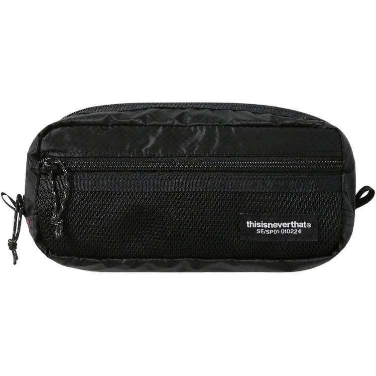 Thisisneverthat Nylon Travel Storage Bag Unisex Black