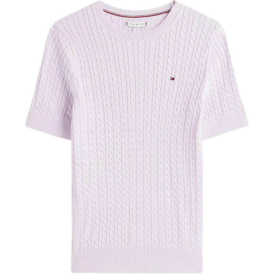 Tommy Hilfiger Sweaters Women's Light Purple Crew Neck Moderate Other