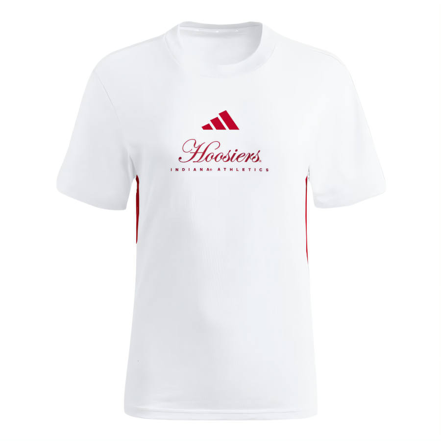 Adidas Adidas Free Shipping With AdiClub Indiana Hoosiers Essentials 3 Stripes Tee