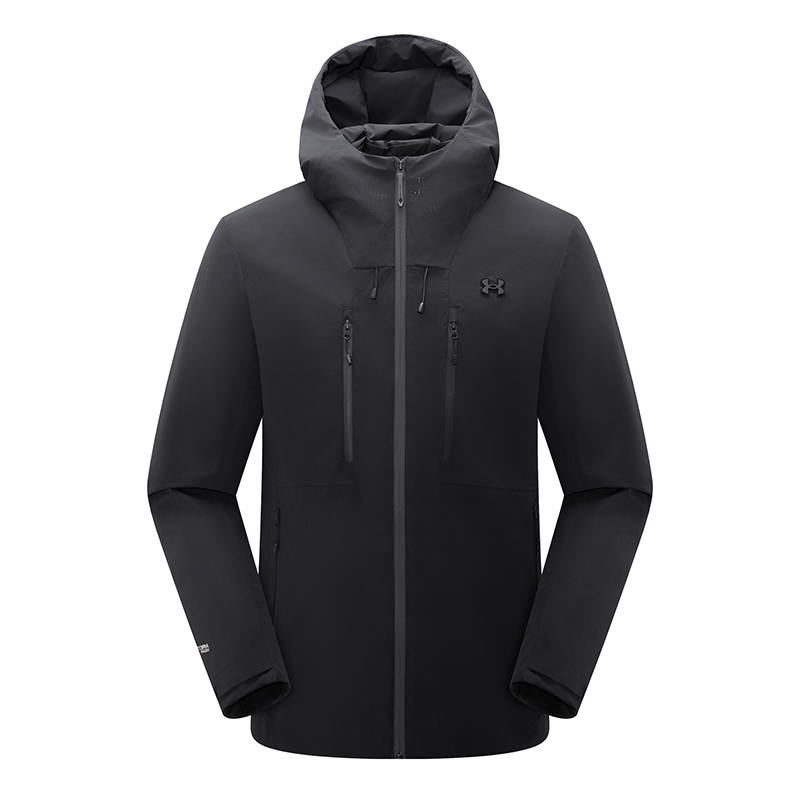 Under Armour Under Armour Down Jackets Men's Twilight Black Hooded Moderate Down Jacket