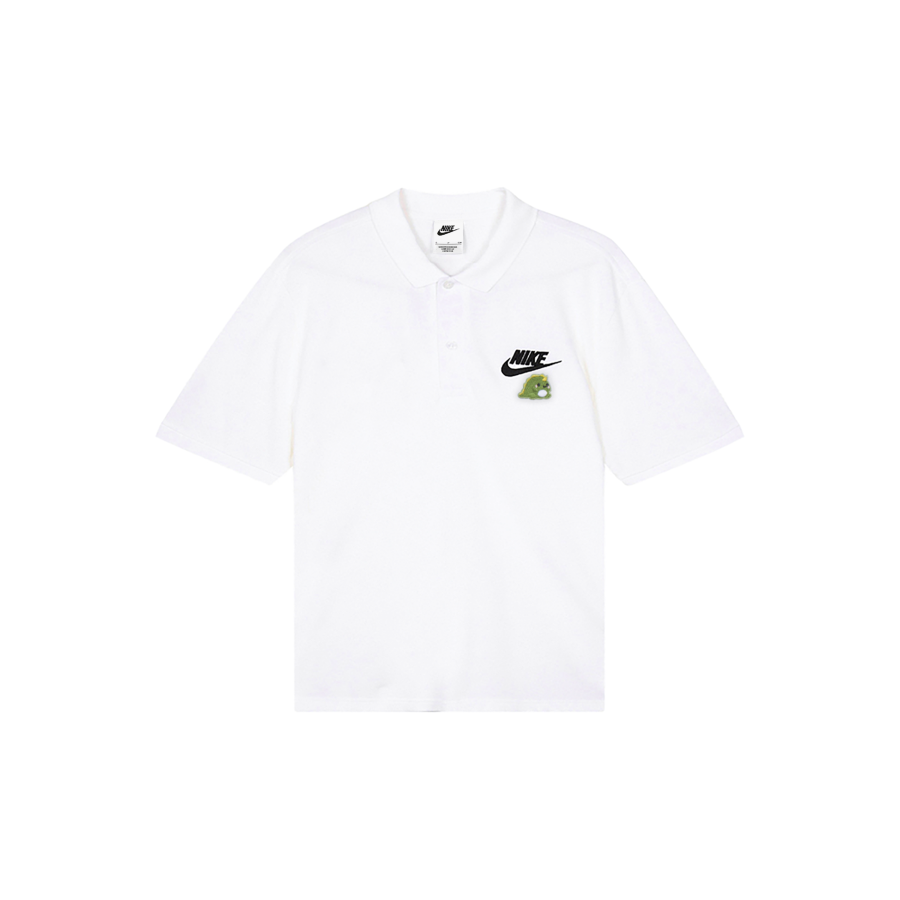 Nike Nike Polo Shirts Men's White Polo Collar Moderate Straight Fit