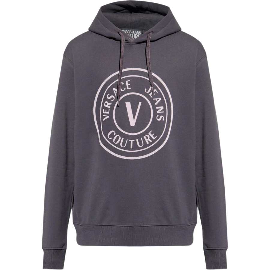 VERSACE JEANS COUTURE Logo Printed Drawstring Hoodie