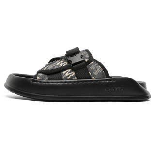 CANUVEN Abrasion Resistant Cushioning Abrasion Resistant Cushioning Slide Slippers Men's Black