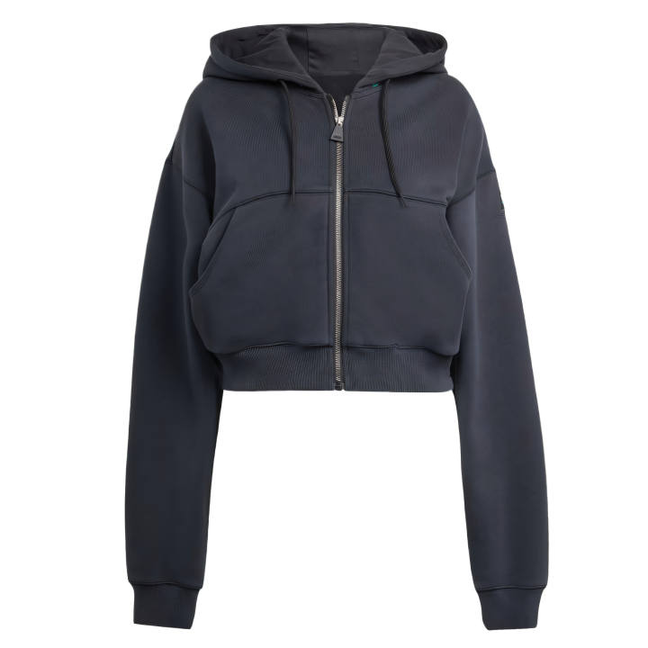 Adidas Adidas logo-patch zip-up hoodie