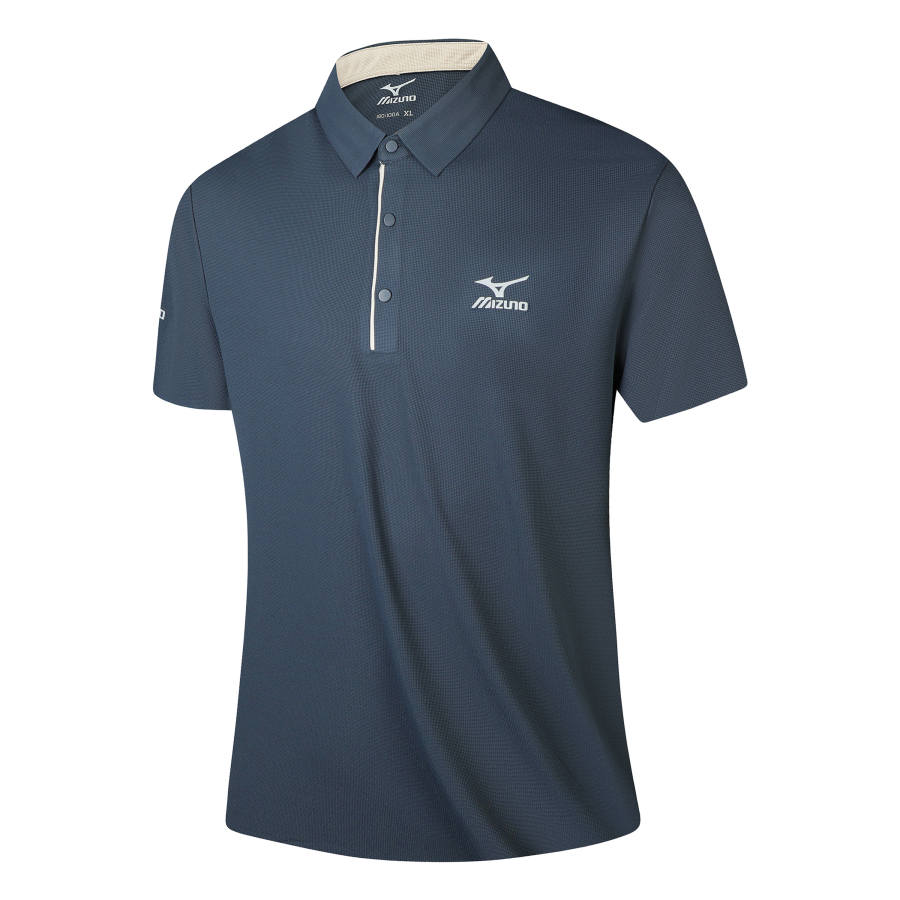 Mizuno Polo Shirts Unisex Polo Collar Moderate Straight Fit