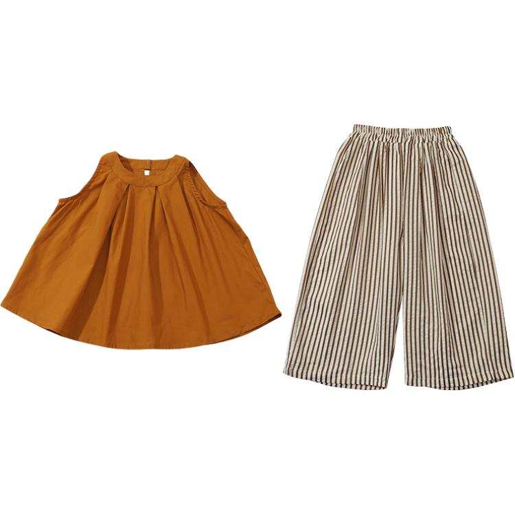 PROTECTCAMEL PROTECTCAMEL Pre School Two Piece Skirt Sets Crew Neck Thin Short