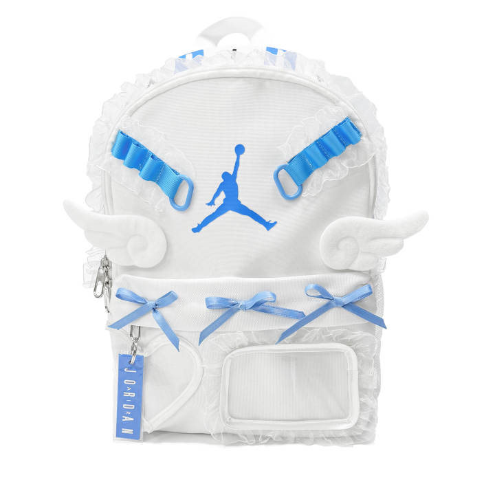 Jordan Jordan Polyester Backpack Small Unisex Blue & White