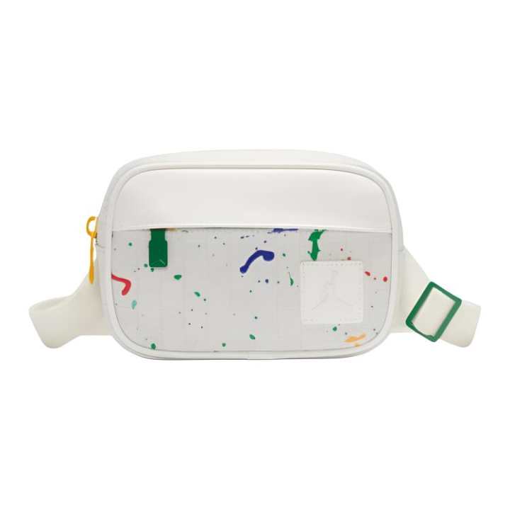 Jordan Jordan Monogram Polyester Crossbody Bag, Shoulder Bag Regular Unisex White