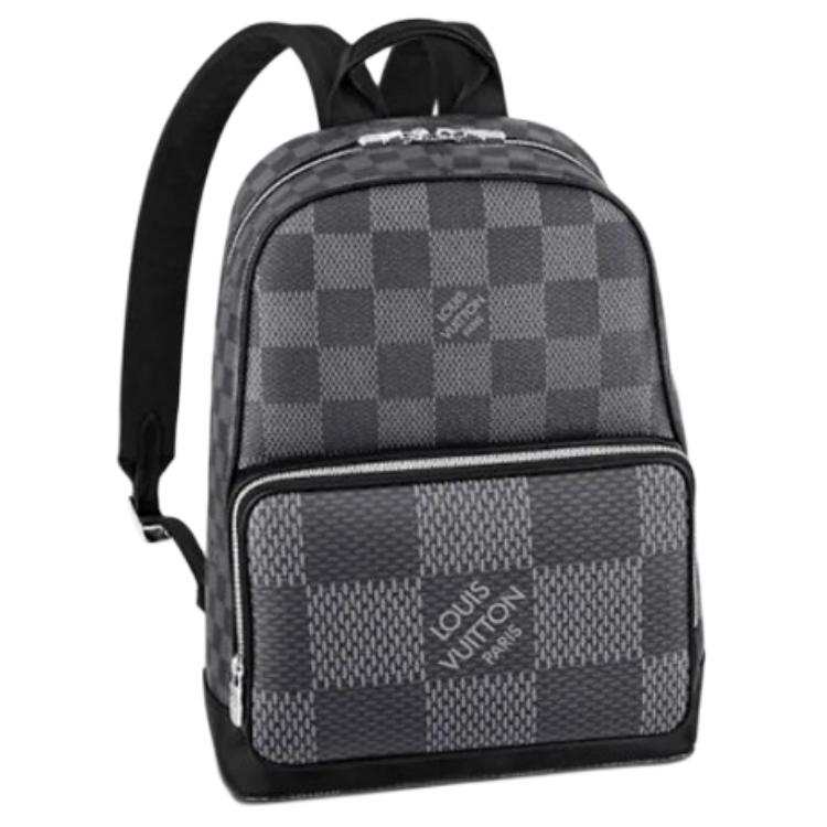 LOUIS VUITTON LOUIS VUITTON CAMPUS Coated Canvas Backpack Men's Gray
