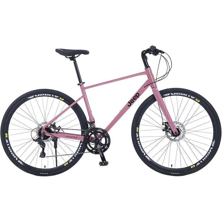 Jeep GR200 Aluminum Alloy Mechanical Dual Disc Brake Road Bikes Commute Adults