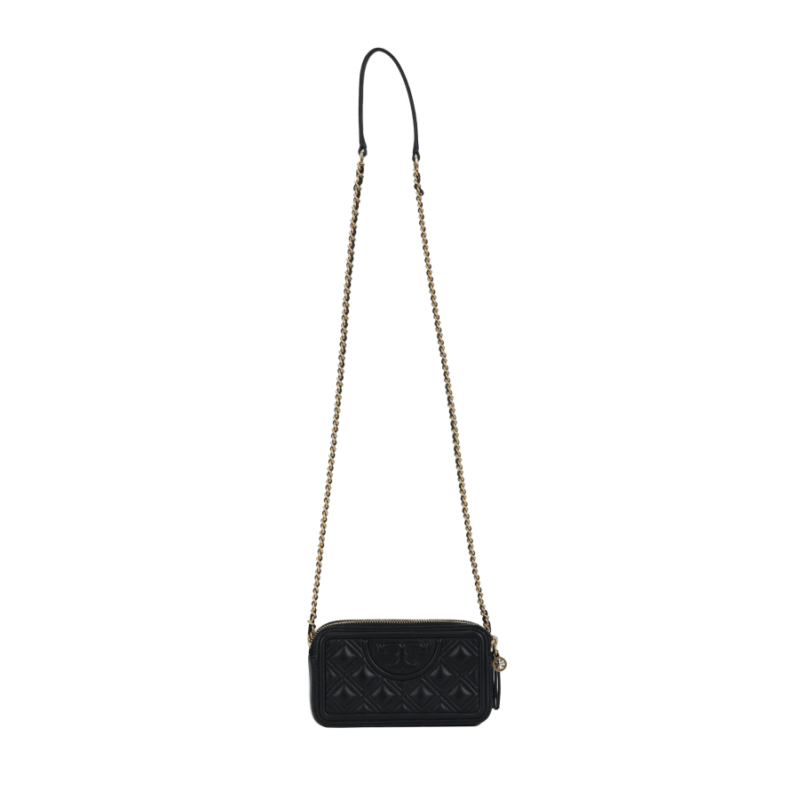 TORY BURCH Fleming Sheepskin Shoulder Bag, Crossbody Bag Mini Women's Black