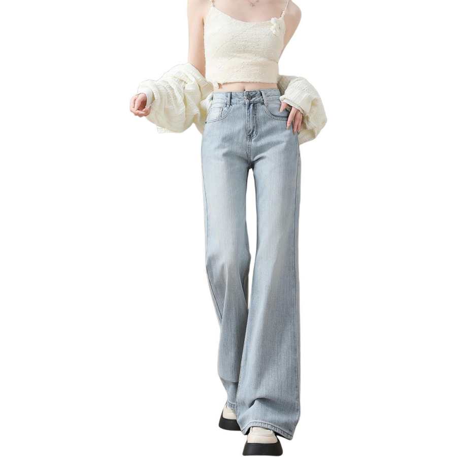 BALENO Jeans Women's Light Blue Moderate Flared Pants