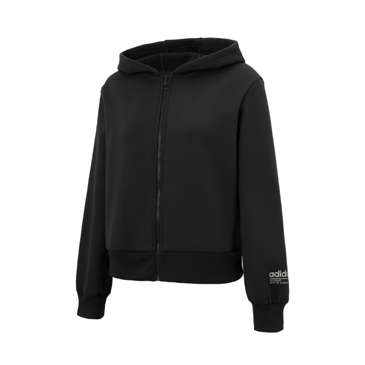 Adidas Adidas Jackets Women's Black Hooded Moderate Other