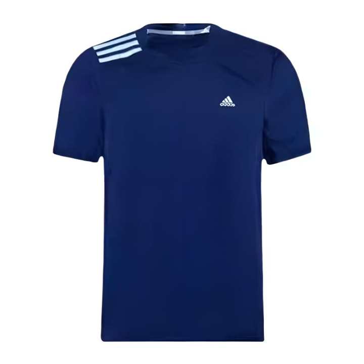 Adidas Adidas T Shirts Men's Navy Blue Crew Neck Thin Straight Fit