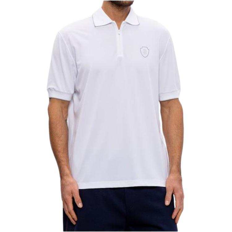 Brunello Cucinelli cotton logo-tennis polo shirt