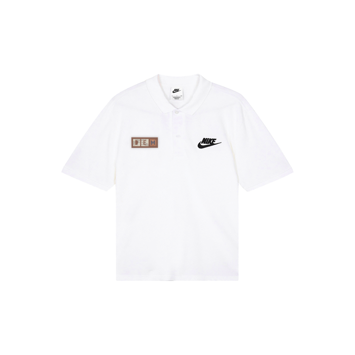 Nike Nike Polo Shirts Men's White Polo Collar Moderate Straight Fit