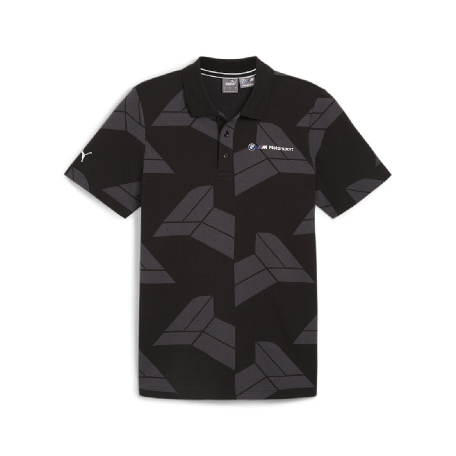 PUMA X BMW Polo Shirts Men's Black Lapel Moderate
